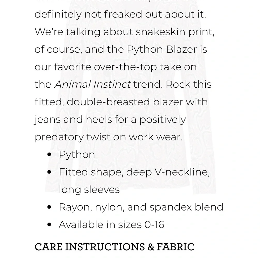 Cabi Python blazer - Picture 3 of 3